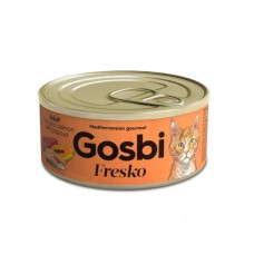 Консервы для котов Gosbi Fresko Adult Tuna And Salmon With Papaya с тунцом, лососем и папаей, 70г