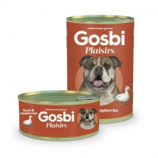 Консервы GOSBI Plaisirs Duck Rasberries для собак с мясом утки и малиной