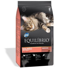 Сухой корм Equilibrio Cat Adult Salmon Indoor с лососем для взрослых кошек 500г