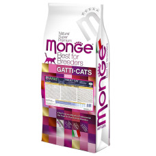 Низкозерновой корм MONGE CAT BWILD LOW GRAIN ADULT HARE с мясом зайца для взрослых кошек 10кг