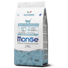 Корм Monge Cat Monoprotein Kitten для котят, с форелью 0,4кг