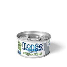 Monge Cat MONOPROTEIN м'ясні пластівці, курка горошок 80г
