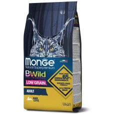 Низькозерновий корм MONGE CAT BWILD LOW GRAIN ADULT HARE з м'ясом зайця для дорослих кішок 1,5 кг