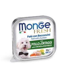 Паштет для собак Monge Dog FRESH, курка з овочами 100г