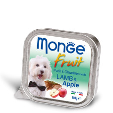 Паштет для собак Monge Dog FRUIT ягня з яблуком 100г