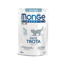 Мясной паштет Monge Cat MONOPROTEIN Kitten 100% форель 85г