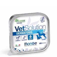 Консерви Monge VetSolution Dermatosis для оптимальної регенерації шкіри та шерсті при дерматологічних захворюваннях собак 150г
