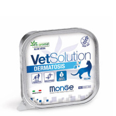 Паштет Monge VetSolution Dermatosis для підтримки регенерації шкіри при дерматозі та надмірному випаданні шерсті у кішок 100г
