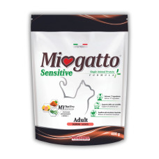 Сухой корм для котов Morando Miogatto Sensitive Monoprotein лосось 400 г