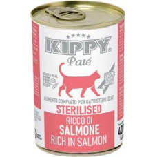 KIPPY вологий корм для стерилізованих кішок – паштет із лососем 400гр