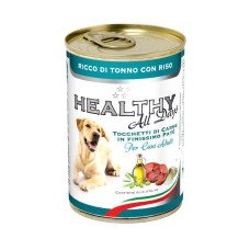 HEALTHY ® All Days влажный корм для собак - паштет с кусочками, с тунцом и рисом 400г