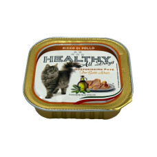 HEALTHY ® All Days влажный корм для кошек - паштет с курятиной 100г
