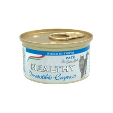 HEALTHY ® Irresistibili Capricci влажный корм для привередливых котов - паштет с форелью 85г