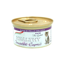HEALTHY ® Irresistibili Capricci влажный корм для привередливых котят - паштет с курятиной и яйцами 85г