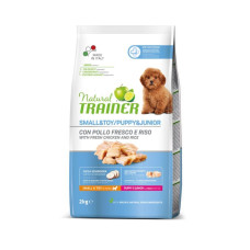 Корм Trainer Natural Super Premium Puppy&Junior Mini для щенков и юниоров малых пород от 1до 10 мес, с курицей 800г