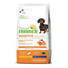 Корм Natural Trainer Dog Sensitive Small&Toy Adult Mini для взрослых собак мелких пород склонных к пищевым аллергиям, с лососем и цельными зернами, 800г