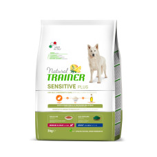 Корм безглютеновый Natural Trainer Dog Sensitive NO GLUTEN AD M/M RABBIT для взрослых собак средних и крупных пород склонных к пищевым аллергиям, с кроликом 3кг