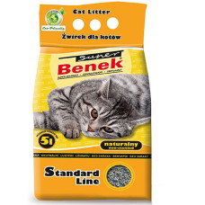 Бентонітовий Оптимальний наповнювач Супер Бенек для котячого туалету - натуральний 7л