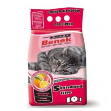 Бентонітовий Стандартний наповнювач Супер Бенек для котячого туалету - з ароматом цитрусової свіжості 5л