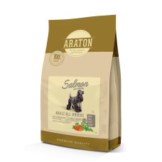 Полноценный сухой корм с лососем для взрослых собак ARATON SALMON Adult All Breeds 3кг