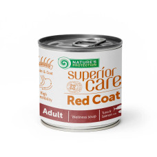 Суп для собак з рудим забарвленням шерсті Nature's Protection Superior Care Red Coat All Breeds Adult Salmon and Tuna з лососем та тунцем, 140мл