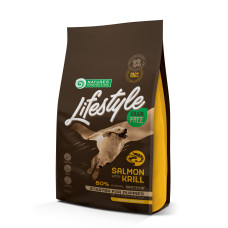 Сухий беззерновий корм з лососем та крилем для цуценят (стартер) всіх порід Nature's Protection Lifestyle Grain Free Salmon with krill Starter For Puppies 1.5 кг