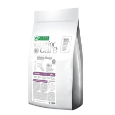 Сухий беззерновий корм для цуценят всіх порід з білим забарвленням шерсті Nature's Protection Superior Care White Dogs Grain Free Junior All Breeds 17кг