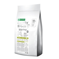 Сухий беззерновий корм для цуценят малих порід з білим забарвленням шерсті Nature's Protection Superior Care White Dogs Grain Free Junior Small and Mini Breeds 17 кг