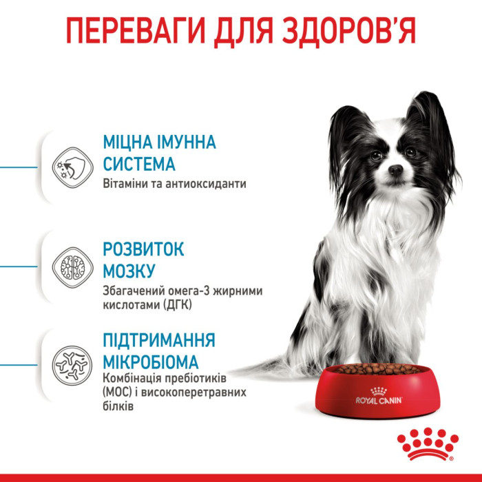 Корм Royal Canin X-Small Puppy для щенков миниатюрных пород в возрасте до 10 месяцев, 0,5 кг