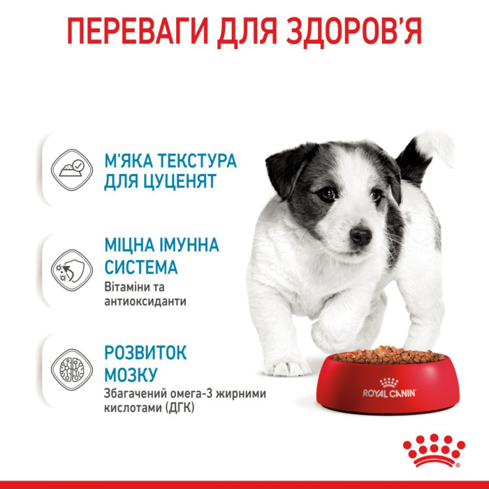 Консерви Royal Canin Mini Puppy для цуценят дрібних порід віком до 10 місяців (у соусі), 85 г