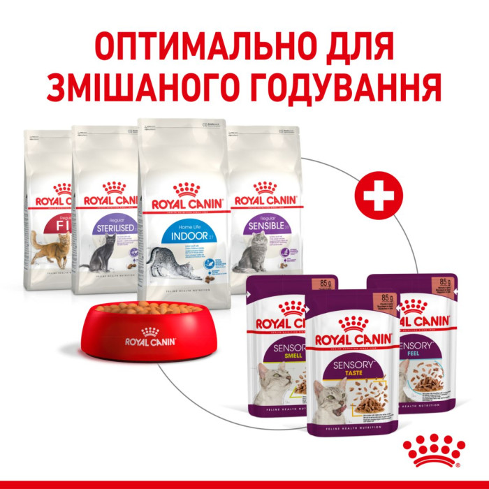 Консерви Royal Canin SENSORY TASTE in jelly (шматочки в желе) для дорослих котів, що стимулює смакові рецептори у котів, 85 г
