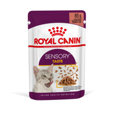 Консерви Royal Canin SENSORY TASTE in gravy (шматочки в соусі) для дорослих котів, що стимулює смакові рецептори у котів, 85 г