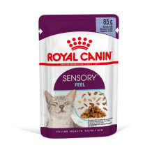 Консервы Royal Canin SENSORY FEEL in jelly (кусочки в желе) для взрослых котов, стимулирующий вкусовые рецепторы для распознавания уникальных текстур, 85 г