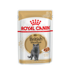 Консерви Royal Canin British Shorthair Adult (шматочки в соусі) для котів породи британська короткошерста від 12 місяців, 85 г