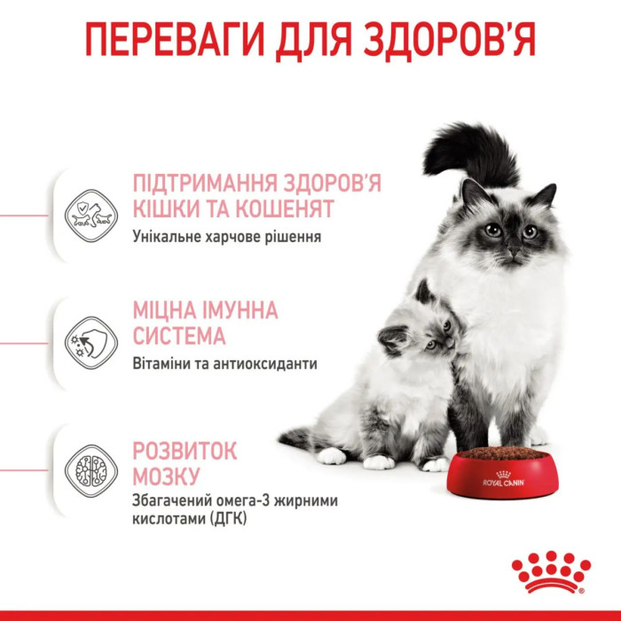 Корм Royal Canin Mother&Babycat для котів у період вагітності та лактації, для кошенят 1-4 міс. 1,4 кг