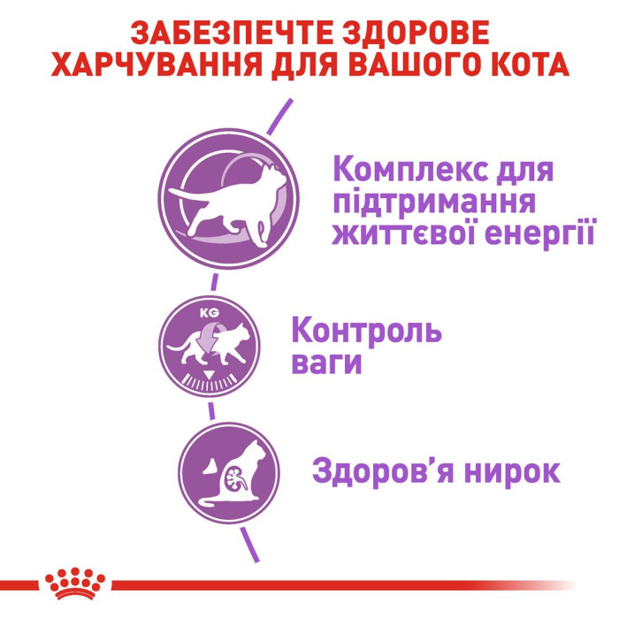 Корм Royal Canin Sterilised 7+ для стерилизованных кошек в возрасте от 7 до 12 лет, 3,5кг