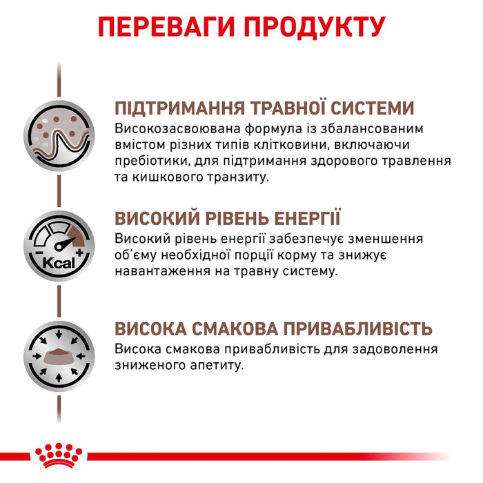 Корм Royal Canin Gastrointestinal для дорослих собак при гострих розладах травлення, 2 кг