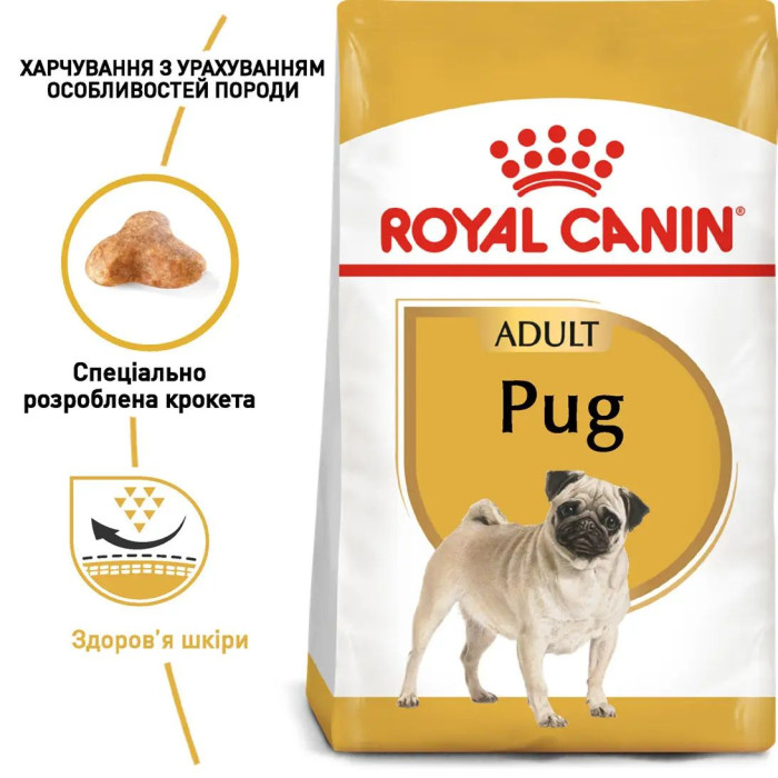 Корм Royal Canin Pug Adult для собак породи мопс старше 10 міс. 0,5 кг
