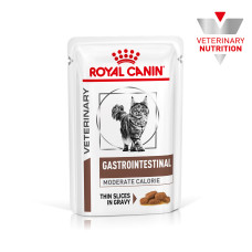 Консерви Royal Canin Gastrointestinal Moderate Calorie (шматочки в соусі) для кішок при гострих розладах шлунково-кишкового тракту, 85 г
