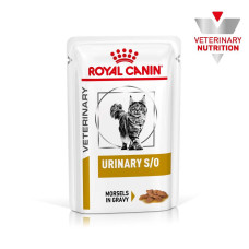 Консерви Royal Canin Urinary S/O Feline (кусочки в соусі) для кішок при захворюваннях нижніх сечовивідних шляхів, 85 г