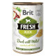 Консервы Brit Fresh Dog с уткой и пшеном для собак, 400г
