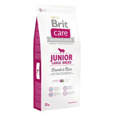 Сухой корм Brit Care Junior Large Breed Lamb and Rice для щенков и молодых собак крупных пород (от 25 кг), ягненок и рис, 12кг