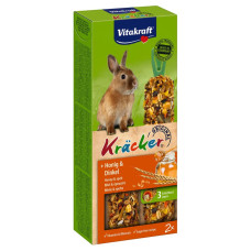 Лакомство для кроликов Vitakraft Kracker Original+Honey&Spelt 100 г/2 шт., мёд и спельта