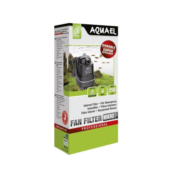 Фільтр Aquael внутрішній для акваріума Fan Mikro Plus 250 л/год на 30 л