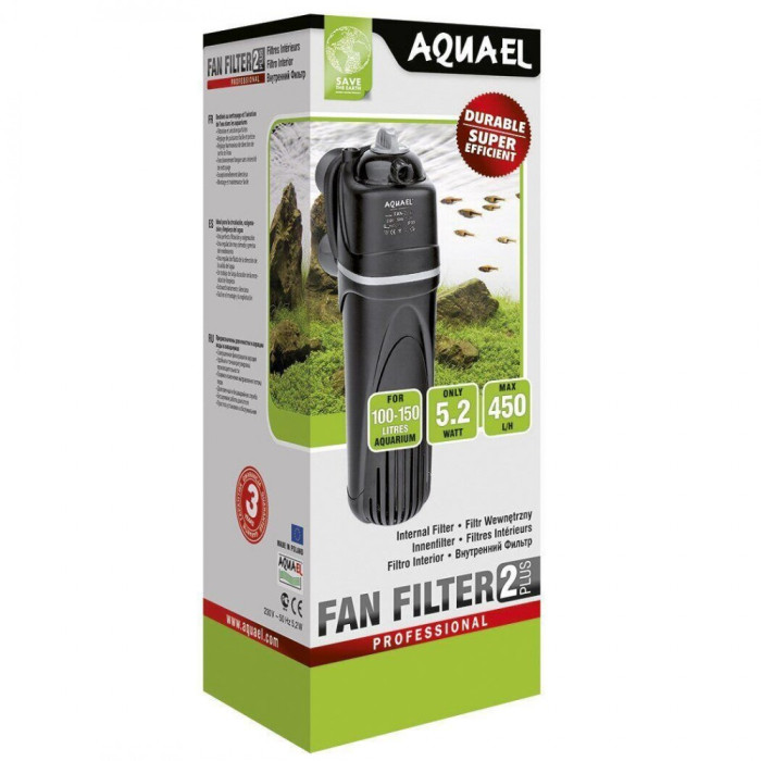 Фильтр Aquael внутренний для аквариума Fan-2 Plus 450 л/год на 100-150 л
