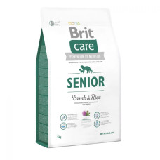 Сухой корм Brit Care Senior Lamb and Rice для пожилых собак всех пород, ягненок и рис, 3кг