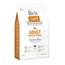 Сухой корм Brit Care Adult Medium Breed Lamb and Rice для взрослых собак средних пород (от 10 до 25 кг), ягненок и рис, 3kg