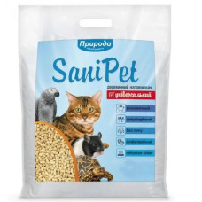 Наполнитель древесный SANI PET 10кг натуральный