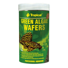 Корм для травоядных донных рыб Tropical Green algae wafers - для анциструсов, птеригоплихтов и т.д, пластинки, 250ml /113g