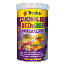 Корм для всех цихлид Tropical Cichlid Red and Green Medium Sticks 1L /360g